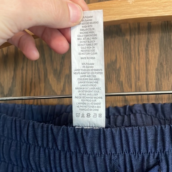 Navy Blue Zyia Jogger Pants - Picture 4 of 5